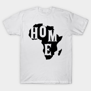 Black History Month BLM, HOME Africa Map T-Shirt